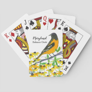 Maryland Souvenir Baltimore Oriole Bird Casinokort