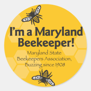 Maryland State Bebiodlingspers Association Sticker Runt Klistermärke