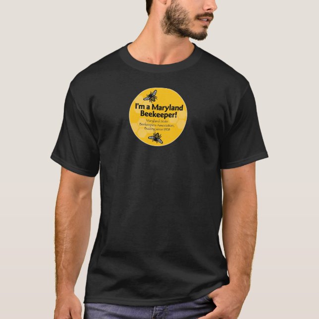 Maryland State Biekepers Association Black Shirt T Shirt (Framsida)