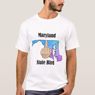 Maryland state bird t-shirt mitten finger färg
