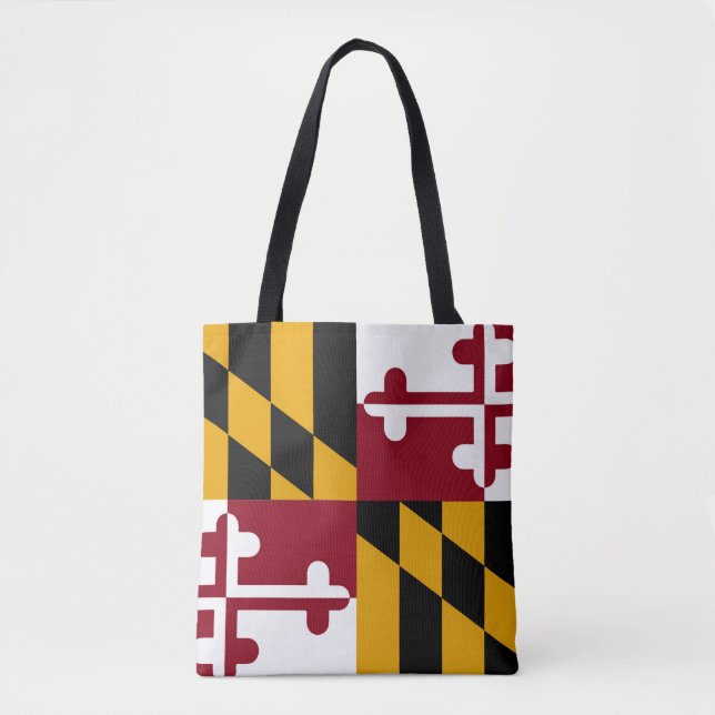Maryland State Flag All Over Print Tote på svenska Tygkasse (Framsida)