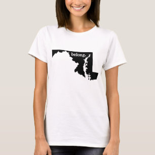 Maryland State Karta Belong T Shirt