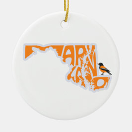 Maryland State Oriole Julgran Ornament