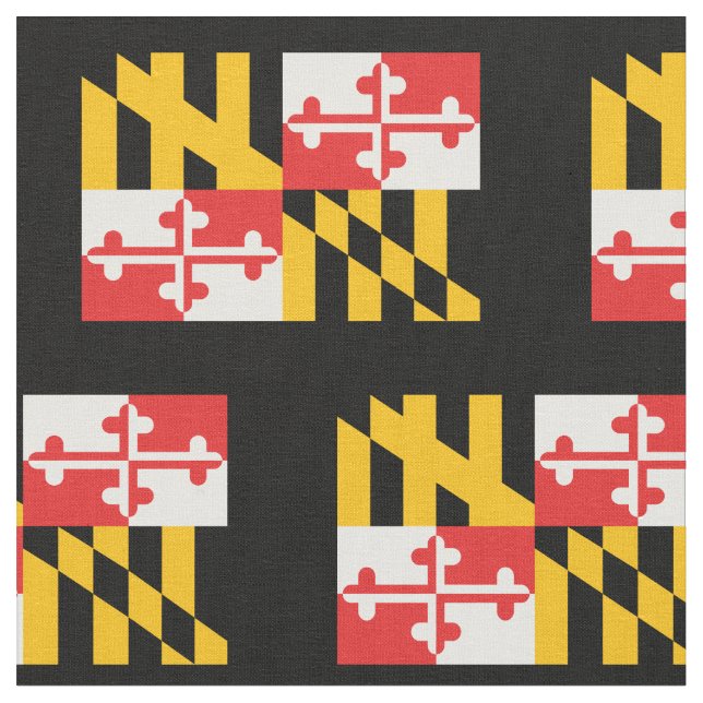 Maryland State Patriotic Flagga Tyg (Närbild)