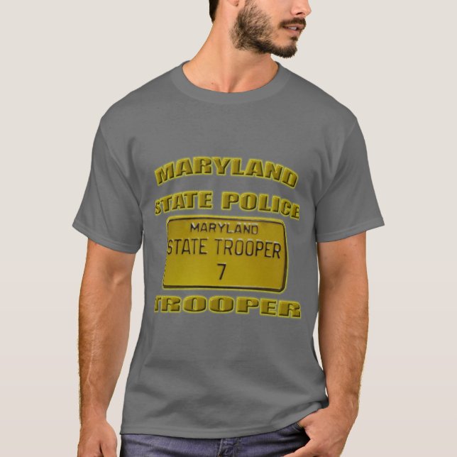 Maryland State Police 2 T Shirt (Framsida)