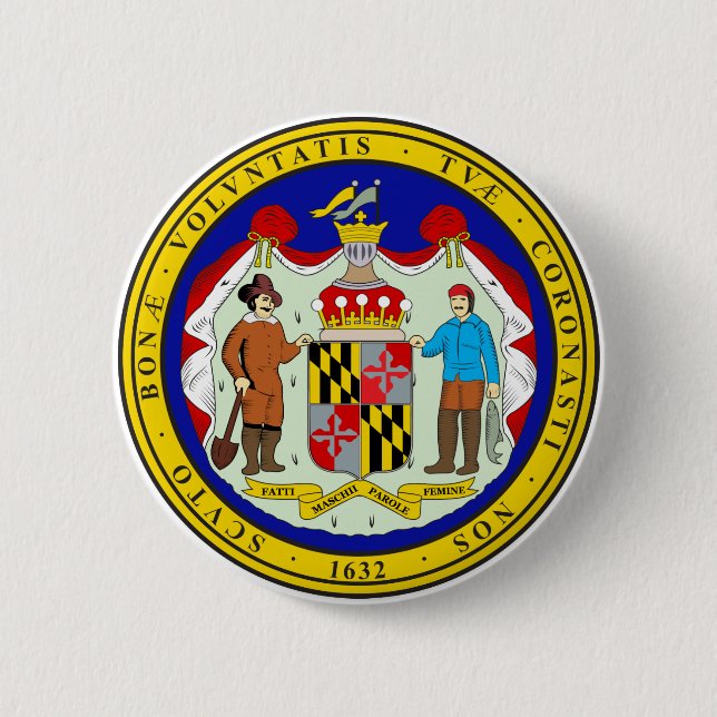 Maryland State Seal Knapp (Framsida)