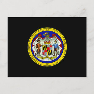 Maryland State Seal Vykort