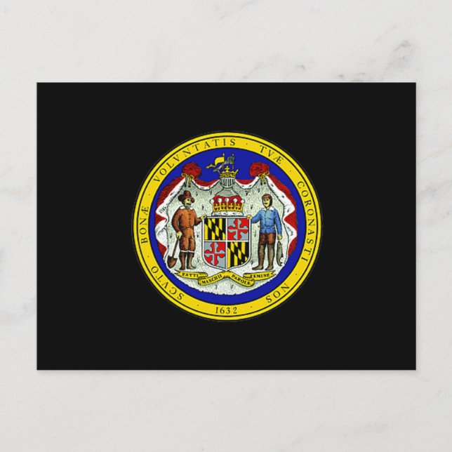 Maryland State Seal Vykort (Framsida)