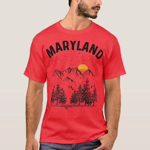 Maryland State Vintage Retro T Shirt