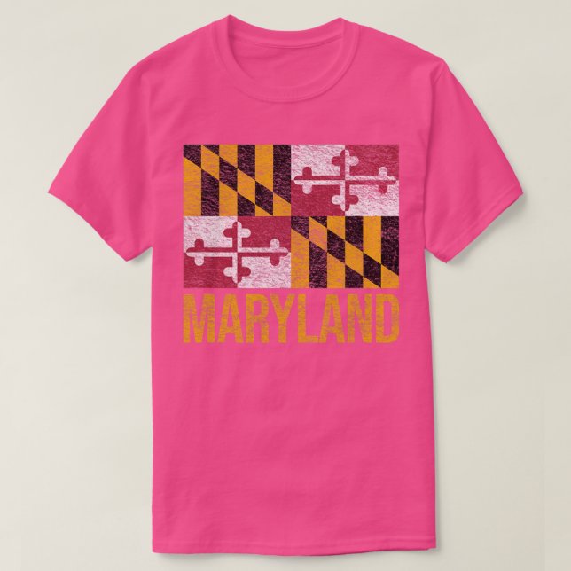 MARYLAND STATLIG FLAGGA ANNAPOLIS BALTIMORE CHESAP T SHIRT (Design framsida)