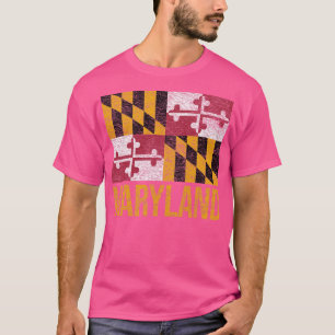 MARYLAND STATLIG FLAGGA ANNAPOLIS BALTIMORE CHESAP T SHIRT