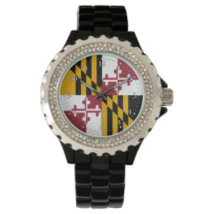 Maryland Statlig flagga Armbandsur