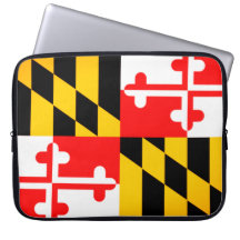 Maryland Statlig flagga bärbar dator Fodral