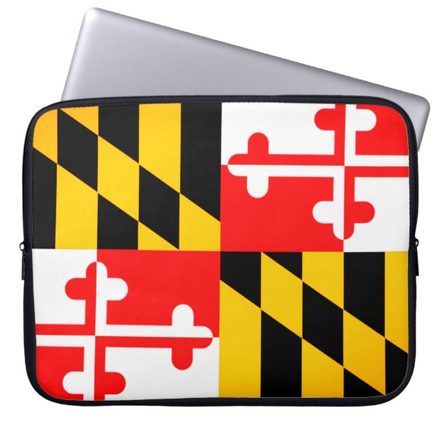 Maryland Statlig flagga bärbar dator Fodral (Framsidan)