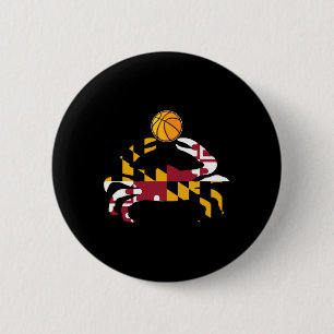 Maryland Statlig flagga Blue Crab Pride with Byske Knapp