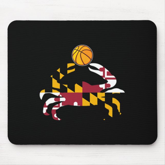 Maryland Statlig flagga Blue Crab Pride with Byske Musmatta (Framsidan)