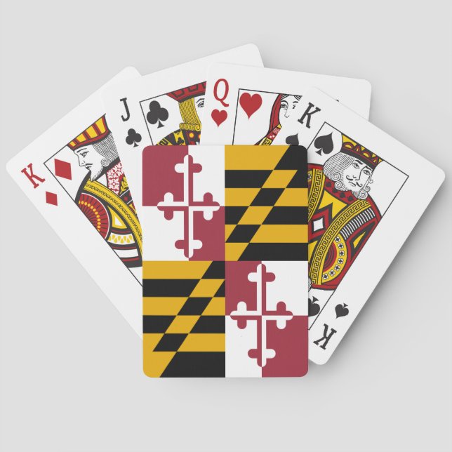 Maryland Statlig flagga Casinokort (Baksidan)