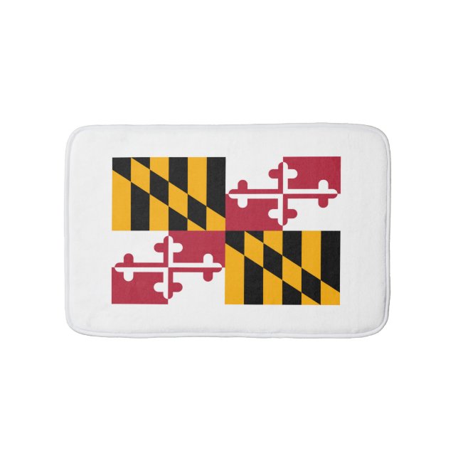 Maryland Statlig flagga Design Badrumsmatta (Framsidan)