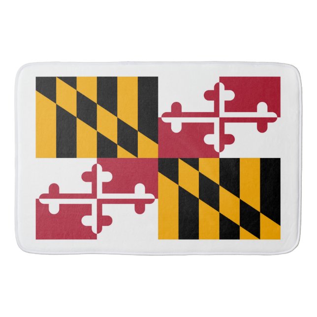 Maryland Statlig flagga Design Badrumsmatta (Framsidan)