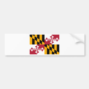 Maryland Statlig flagga Design Bildekal