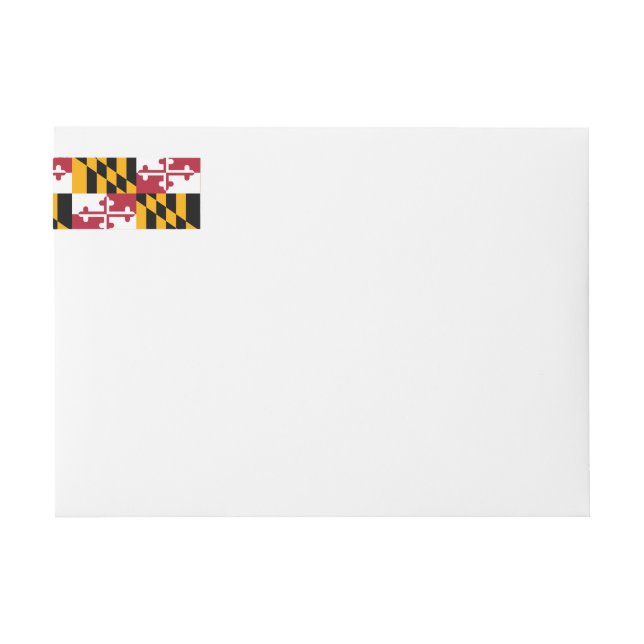 Maryland Statlig flagga Design Dekoration Etikettband (Framsidan)