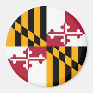 Maryland Statlig flagga Design Dekoration Magnet