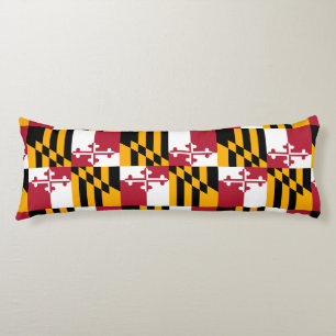 Maryland Statlig flagga Design-dekorfärg Kroppskudde