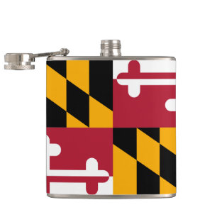 Maryland Statlig flagga Design Fickplunta