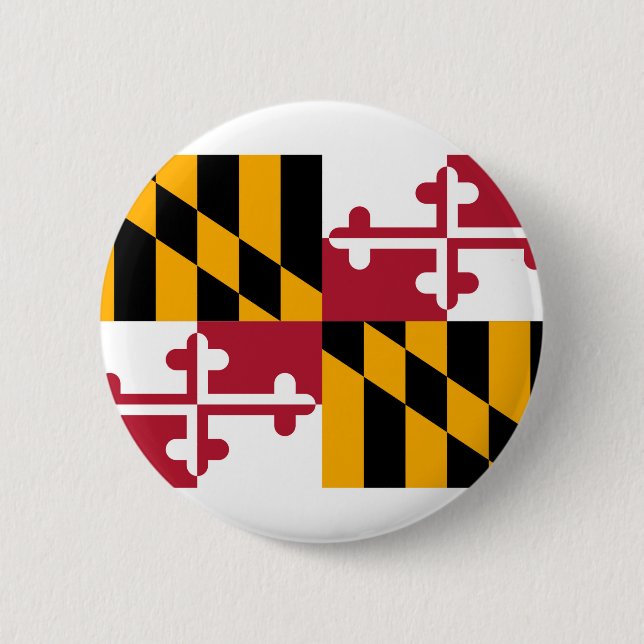 Maryland Statlig flagga Design Knapp (Framsida)