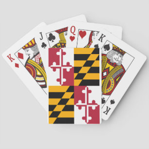 Maryland Statlig flagga Design Kortlek