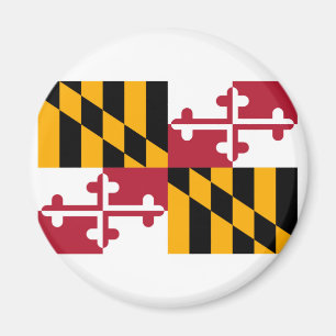 Maryland Statlig flagga Design Magnet