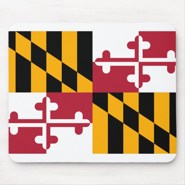 Maryland Statlig flagga Design Musmatta (Framsidan)