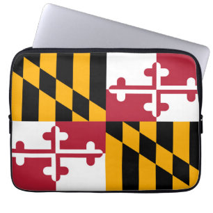 Maryland Statlig flagga Design Stil Laptop Fodral