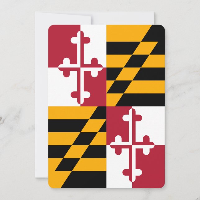 Maryland Statlig flagga Färg Decor (Framsida)