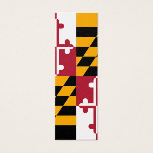 Maryland Statlig flagga Färg Decor Litet Visitkort