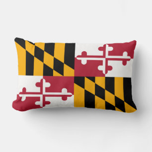 Maryland Statlig flagga Färg Stil Lumbarkudde