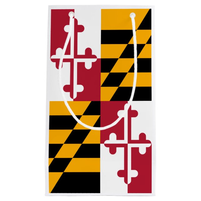 Maryland Statlig flagga Färg Visning (Framsidan)