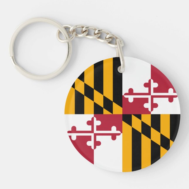 Maryland Statlig flagga Färger Graphic (Framsidan)