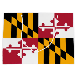 Maryland Statlig flagga Färger Visning