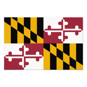 Maryland Statlig flagga Fototryck