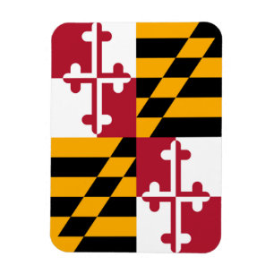 Maryland Statlig flagga Graphic Magnet