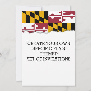 Maryland Statlig flagga Inbjudningar