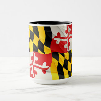 Maryland Statlig flagga-kaffe, Mugg med vågdesign