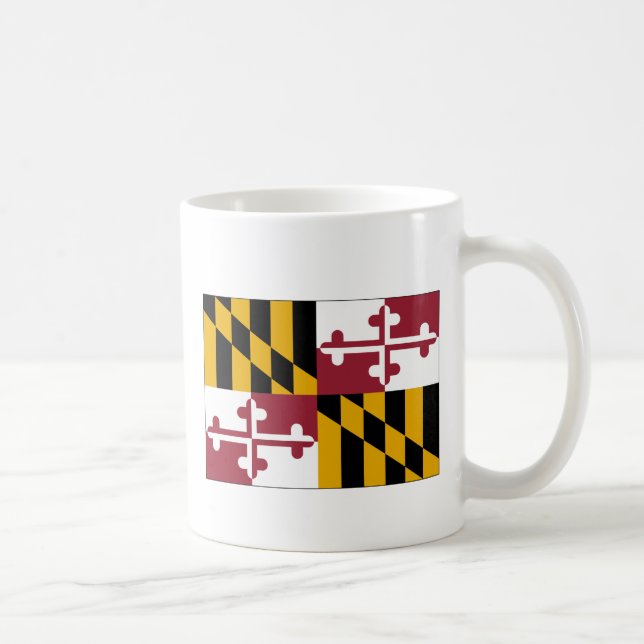 Maryland statlig flagga kaffemugg (Höger)