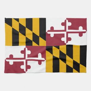 Maryland statlig flagga kökshandduk
