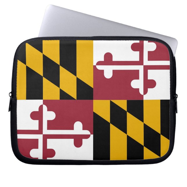 Maryland Statlig flagga Laptop sleeve (Framsidan)