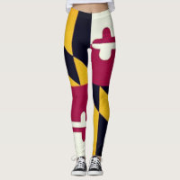 Maryland Statlig flagga Leggings
