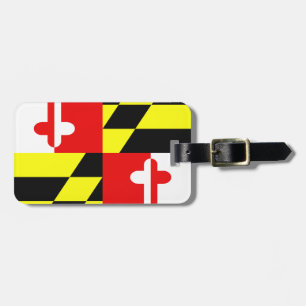 Maryland Statlig flagga Luggage ID Märkre Bagagebricka