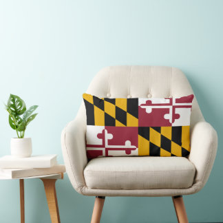 Maryland Statlig flagga Lumbarkudde