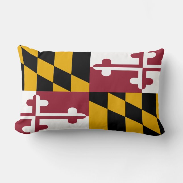 Maryland statlig flagga lumbarkudde (Framsida)